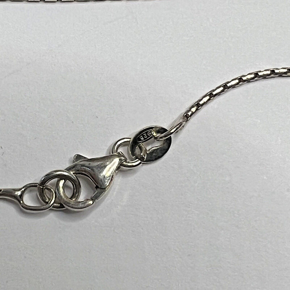 Sterling Silver 925 Bili Peace Love Dream Turquoise Charm With 16" Necklace - Picture 6 of 7